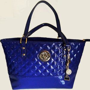 Anne Klein Purse Blue Tote Bag, VG++ Gift beawen